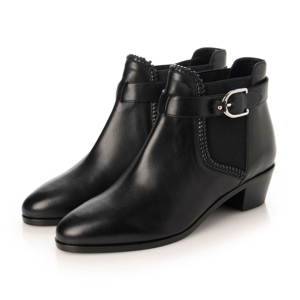 LONGCHAMP Leather Ankle Booties